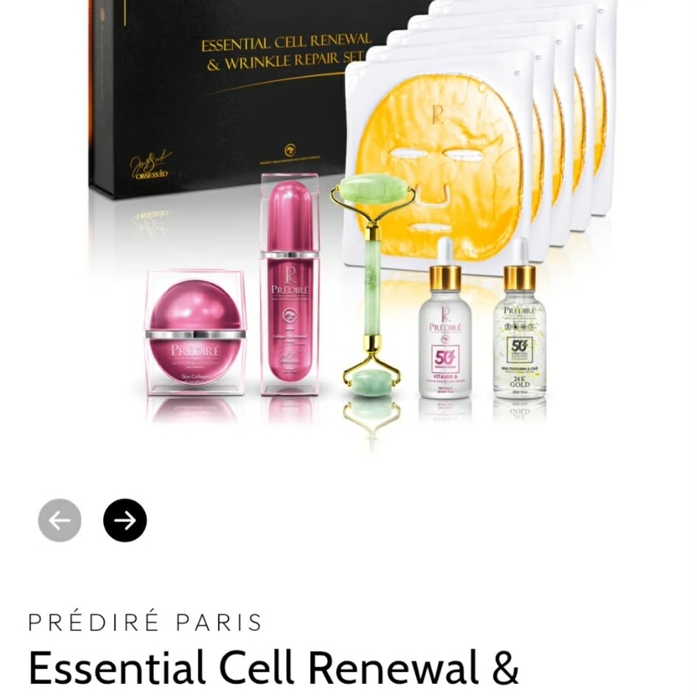 Skincare Set with Pink and Green Accents